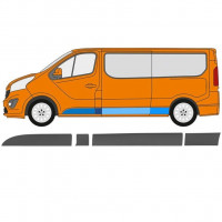 Bandou lateral pentru Renault Trafic 2014- / LWB / Stânga / Set 11255