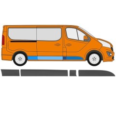 Bandou lateral pentru Renault Trafic 2014- / Dreapta / Set 11254
