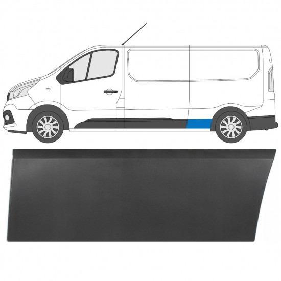 Bandou lateral aripă spate pentru Renault Trafic 2014- / Stânga 8220