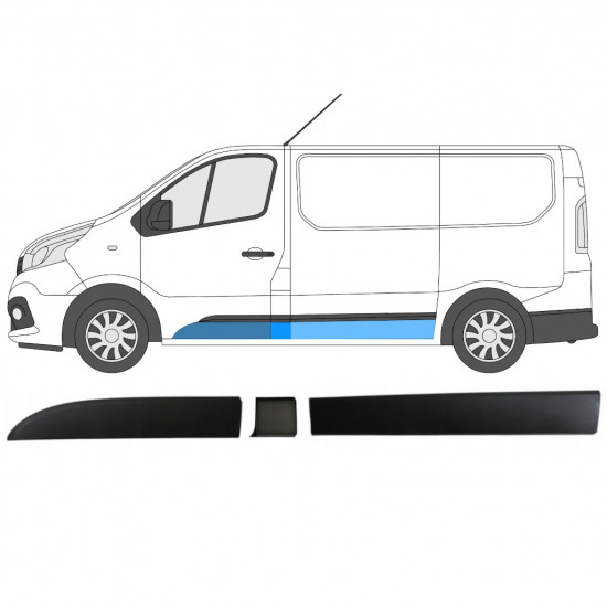 Set bandouri pentru Renault Trafic Opel Vivaro Talento 2014- / SWB / Stânga /  8568