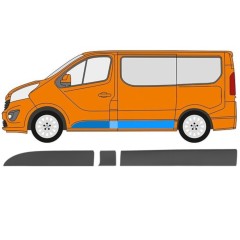 Bandou lateral pentru Nissan NV300 2016- / Stânga / Set 15634
