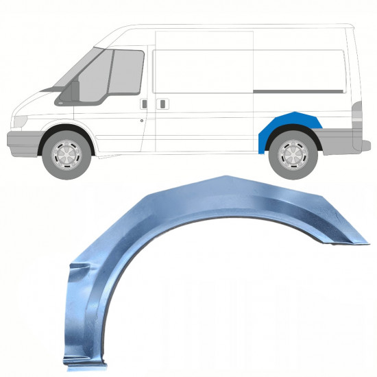 Reparație aripă spate pentru Ford Transit 2000-2013 / Stânga 9139