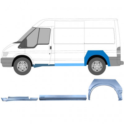 FORD TRANSIT 2000-2013 AMPATAMENT SCURT PANOU DE REPARATII / A STABILIT / STÂNGA