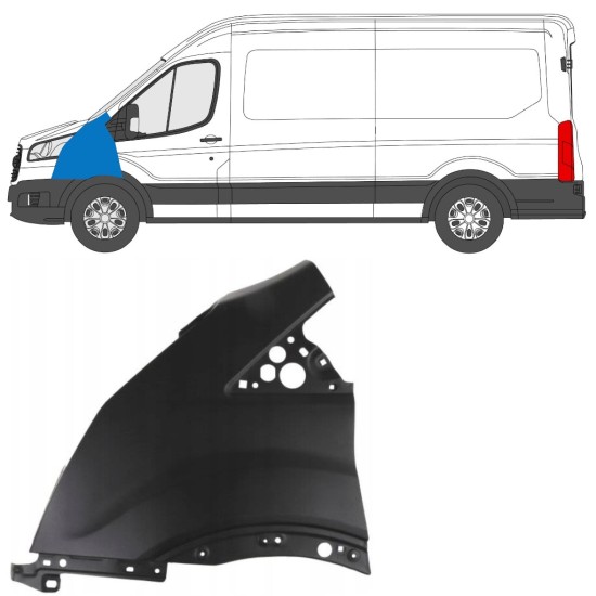 Aripă față pentru Ford Transit 2014- 2014-2019 / Stânga 17093