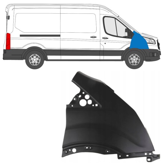 Aripă față pentru Ford Transit 2014- 2014-2019 / Dreapta 17092