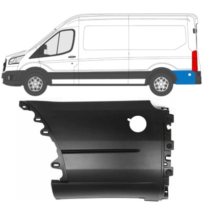 Bandou lateral stânga spate în spatele roții din spate pentru Ford Transit 2014- / Stânga 14673