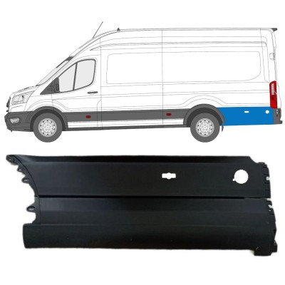 Bandou lateral stânga spate în spatele roții din spate pentru Ford Transit 2014- / Stânga 14677