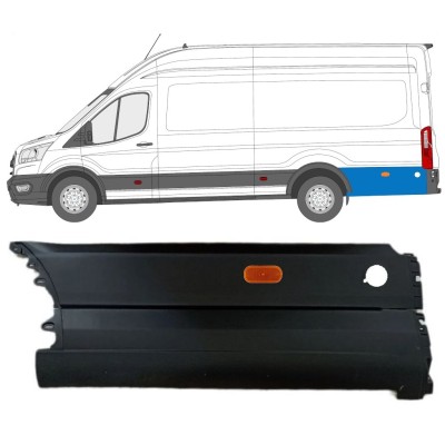 Bandou lateral stânga spate în spatele roții din spate pentru Ford Transit 2014- / Stânga / Set 14679