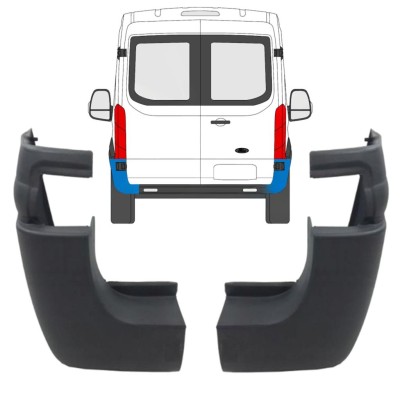 Colț bară spate pentru Ford Transit 2014- / Stânga+Dreapta / Set 9731
