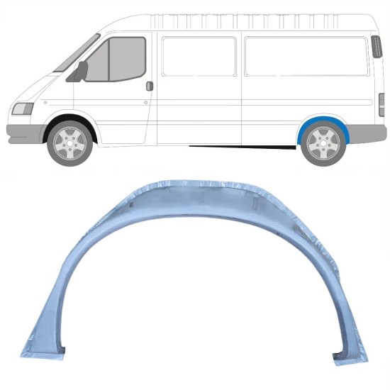 Reparație aripă interioară spate pentru Ford Transit 1986-2000 / Stânga 16003