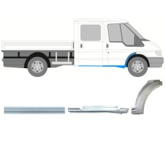 Reparație prag + aripă față pentru Ford Transit 2000-2013 / Dreapta / Set 9923