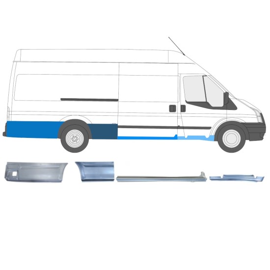 Set panouri de reparare pentru Ford Transit 2000-2013 / Dreapta / 14683