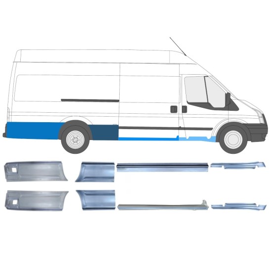 Set panouri de reparare pentru Ford Transit 2000-2013 / Stânga+Dreapta / 14685