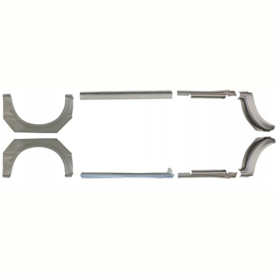 Reparație prag + aripă spate pentru Ford Transit 2000-2013 / Set 9692