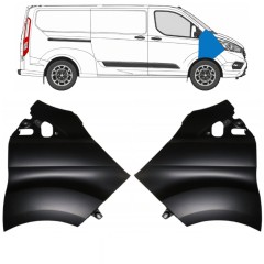 Aripă față pentru Ford Transit Custom 2017-2021 / Stânga+Dreapta / Set 17100