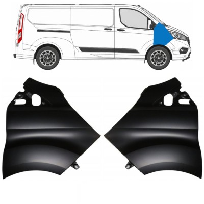 Aripă față pentru Ford Transit Custom 2017-2021 / Stânga+Dreapta / Set 17100