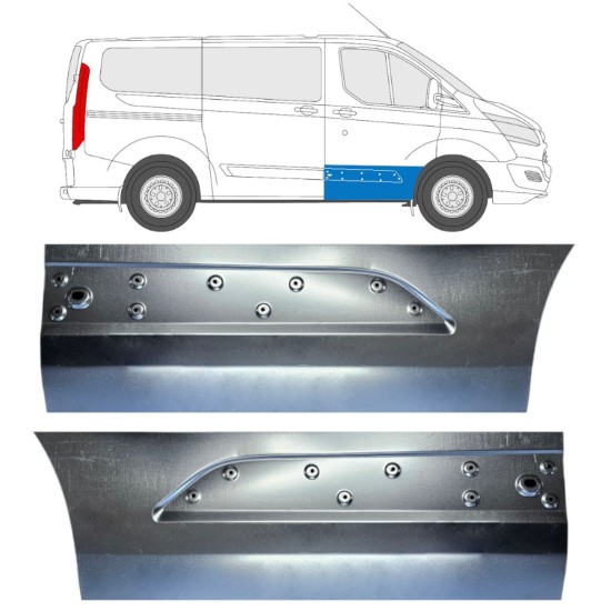 Reparație ușă față pentru Ford Transit Custom 2013- / Stânga+Dreapta / Set 15967