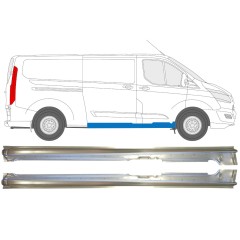 Prag ușă cu ușă culisantă dreapta pentru Ford Transit Custom 2013-2023 / Stânga+Dreapta / Set 14646