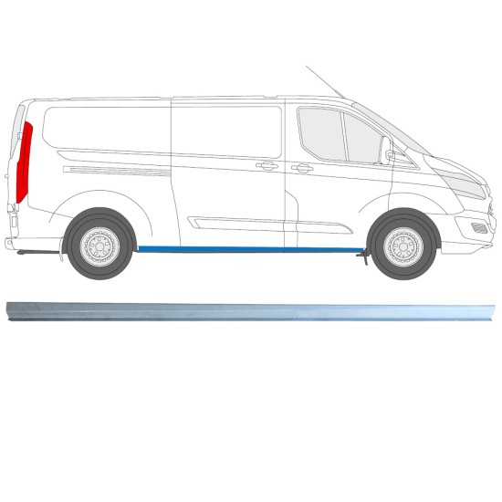 Reparație prag partea inferioară pentru Ford Transit Custom 2013-2023 / Dreapta 16894
