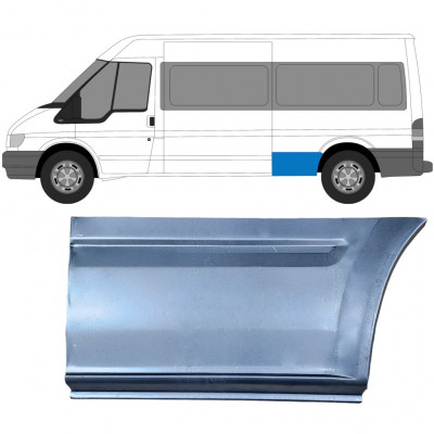 FORD TRANSIT 2000-BAZA DE ROȚI LUNGĂ SEGMENT REPARAȚIE ARIPĂ SPATE / STÂNGA