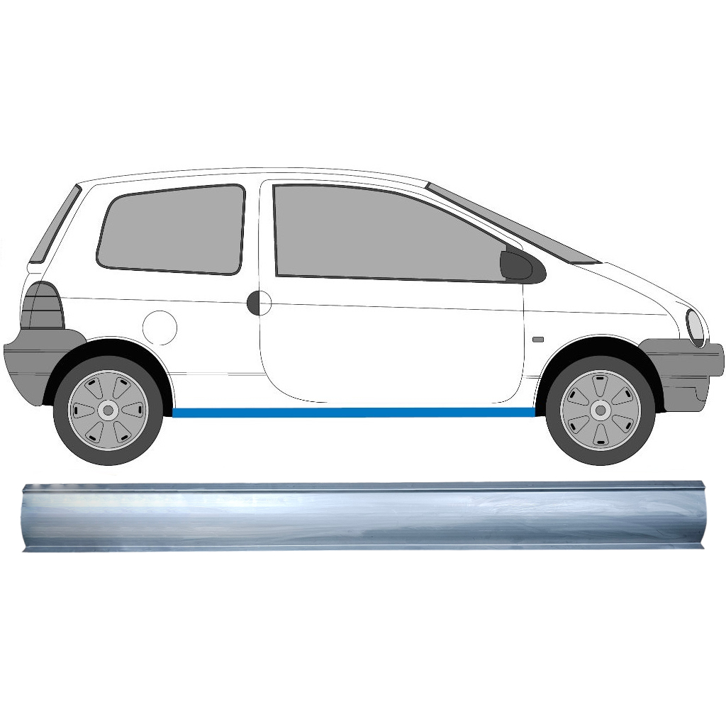 Reparație Prag Pentru Renault Twingo 1993-2007 / Stânga = Dreapta (Simetric) 8879