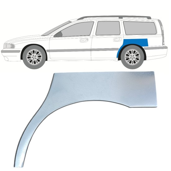 Reparație aripă spate pentru Volvo S70 V70 2000-2007 / Stânga 17212