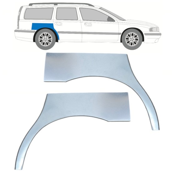Reparație aripă spate pentru Volvo S70 V70 2000-2007 / Stânga+Dreapta / Set 17213