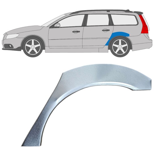 Reparație aripă spate pentru Volvo V70 2007-2016 / Stânga 17215