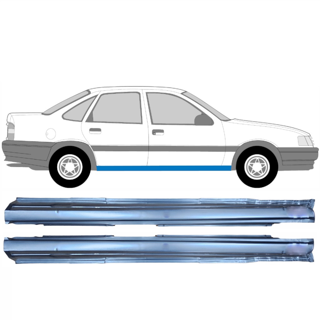 Reparație Prag Pentru Opel Vectra 1988-1995 / Stânga+Dreapta / Set 9621