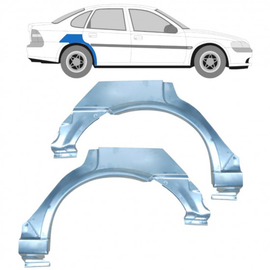 Reparație aripă spate pentru Opel Vectra 1995-2002 / Stânga+Dreapta / Set 9197