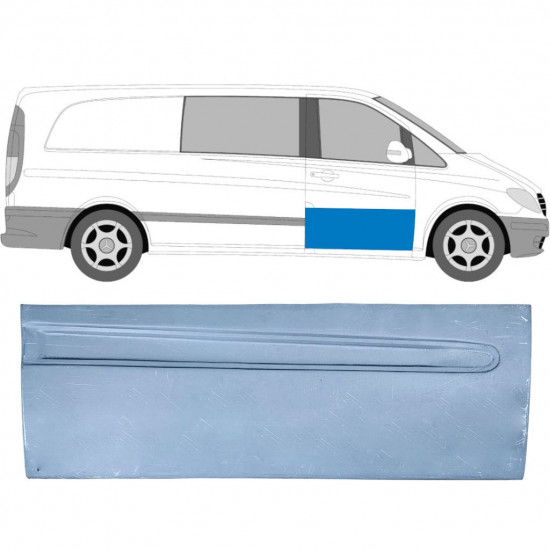 MERCEDES VITO 2003-2014 FRONTAL UŞĂ PANEL / DREAPTA