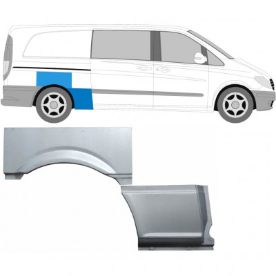 Reparație aripă spate pentru Mercedes Vito 2003-2010 / Dreapta / Set 9275