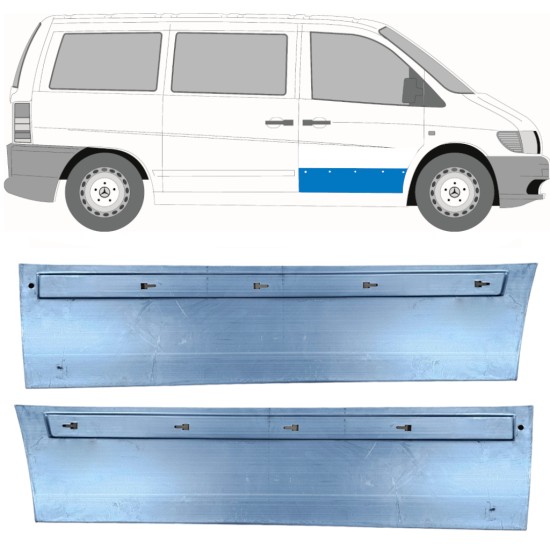 Reparație ușă față pentru Mercedes Vito I W638 1996-2003 / Stânga+Dreapta / Set 11499