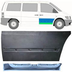 Panou de reparație ușă față interior + exterior pentru Mercedes Vito I W638 1996-2003 / Dreapta / Set 12014