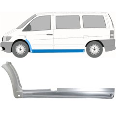 Prag complet + reparație aripă față pentru Mercedes Vito I W638 1996-2003 / Stânga / Set 11503