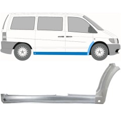 Prag complet + reparație aripă față pentru Mercedes Vito I W638 1996-2003 / Dreapta / Set 11502