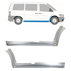 Prag complet + reparație aripă față pentru Mercedes Vito I W638 1996-2003 / Set 11504