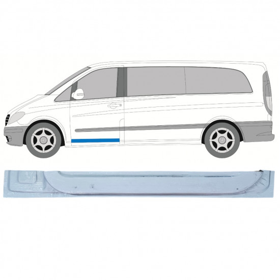 Reparație ușă față înaltă pentru Mercedes Vito 2003-2014 / Stânga 12643