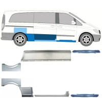 Set panouri de reparare pentru Mercedes Vito W639 2003-2014 / Stânga+Dreapta / 14787