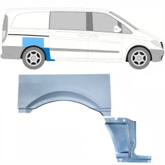 Reparație aripă spate pentru Mercedes Vito W639 2003-2014 / Dreapta / Set 11866