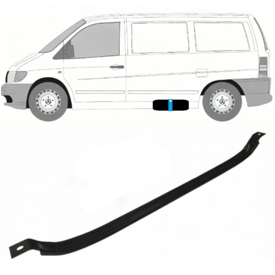 Cleme rezervor combustibil pentru Mercedes Vito I W638 1996-2003 9394