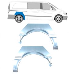 Reparație aripă spate pentru Mercedes Vito W639 2003-2014 / Stânga+Dreapta / Set 9462