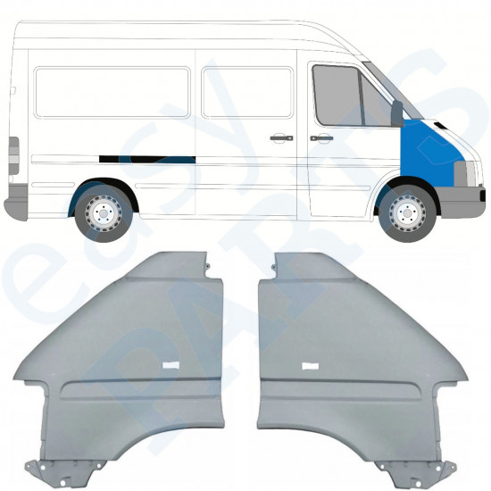 Aripă față pentru Volkswagen LT 1996-2005 / Stânga+Dreapta / Set 9742