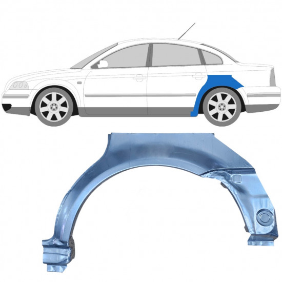 Reparație aripă spate pentru VW Passat B5 1996-2005 / Stânga 7113