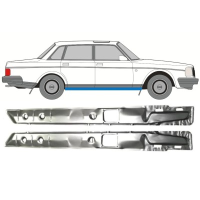 Reparație prag interior pentru Volvo 240 1975-1993 / Stânga+Dreapta / Set 16111