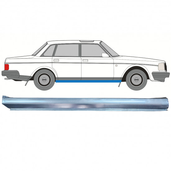 Panou de reparare prag inferior for Volvo 240 1975-1993 / Dreapta 12773