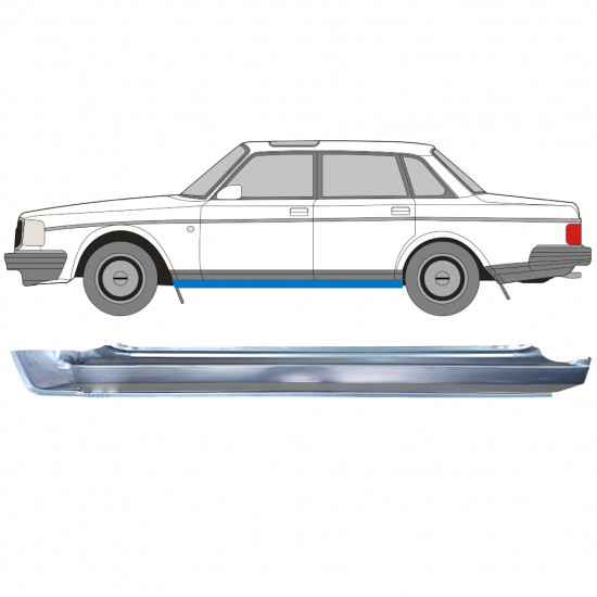 Deplin reparatie prag interior for Volvo 240 1975-1993 / Stânga 12771