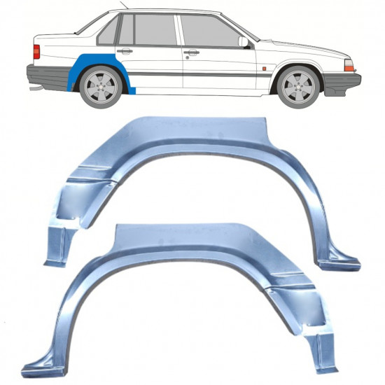 Reparație aripă spate pentru Volvo 940 1990-1998 / Stânga+Dreapta / Set 9899