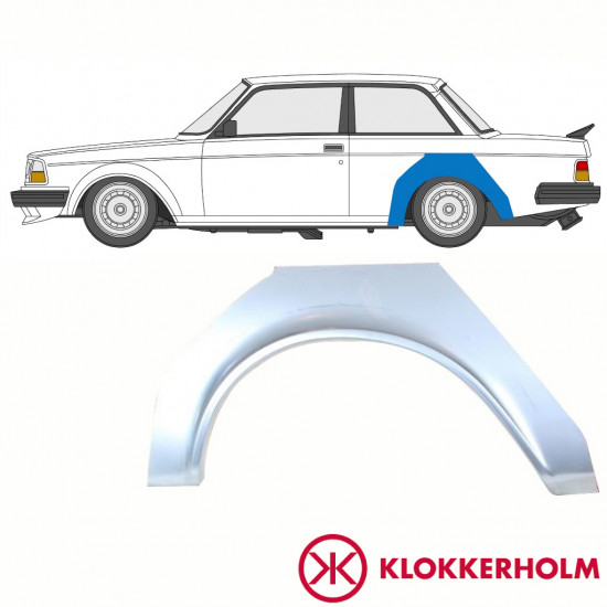 VOLVO 240 1974-1993 3 UŞĂ SEGMENT REPARAȚIE ARIPĂ SPATE / STÂNGA