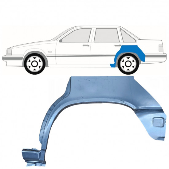 Reparație aripă spate pentru Volvo 850 1991-1997 / Stânga 8296